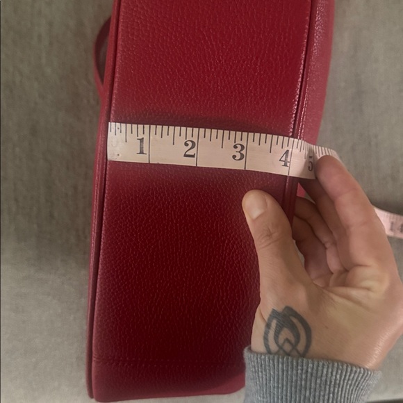 Coach Vibrant Red Leather Shoulder Bag - Picture 16 of 16